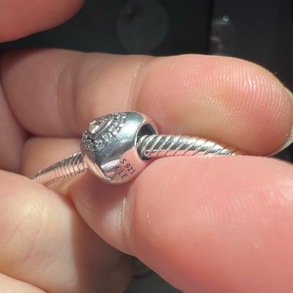 Princess Pink Heart Two-Tone Charm - Picture 5 of 12